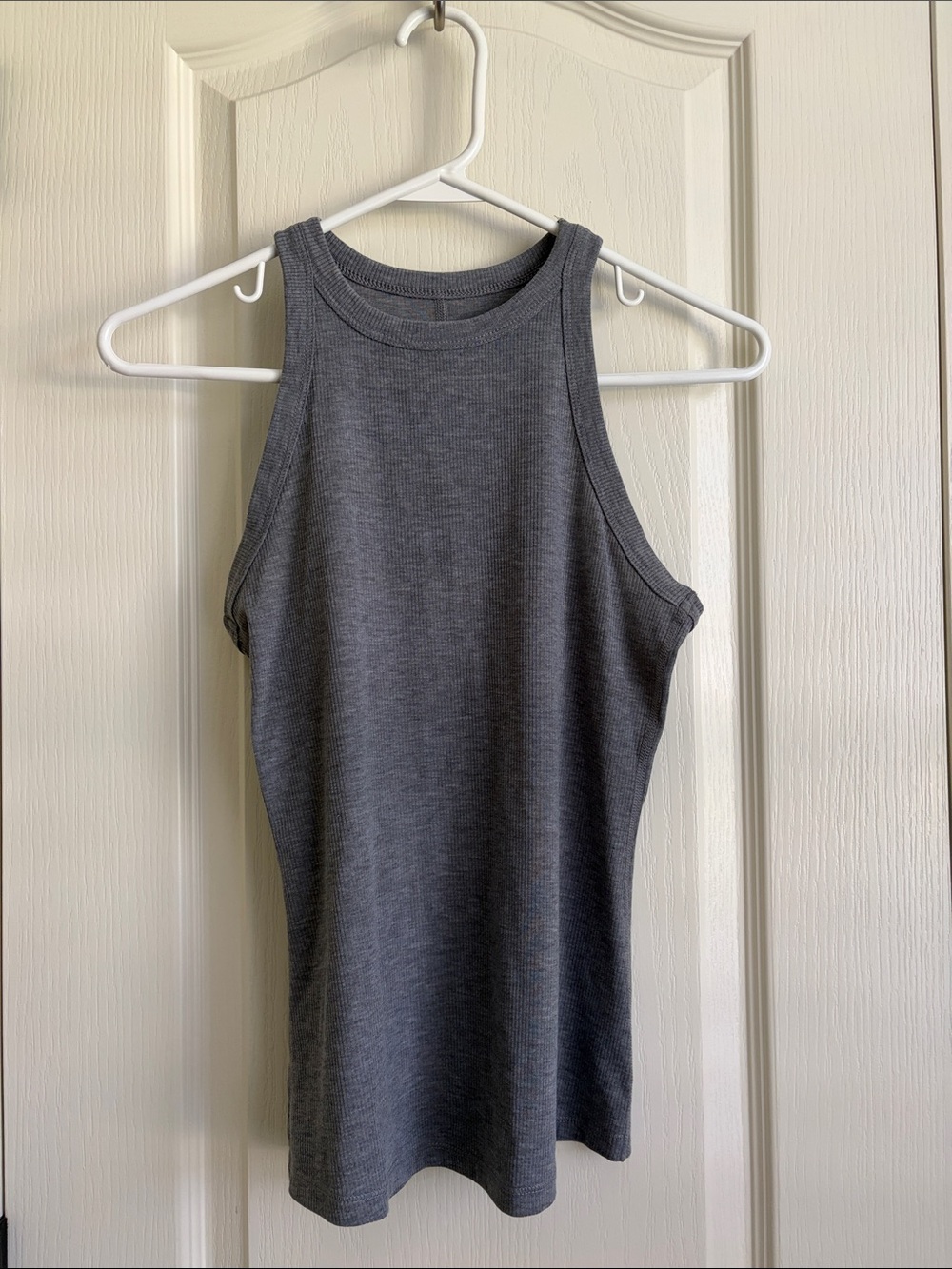 Women’s Gray Ribbed Tank Top
